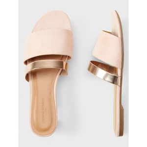 Banana Republic Vegan Suede Double Strap Slides